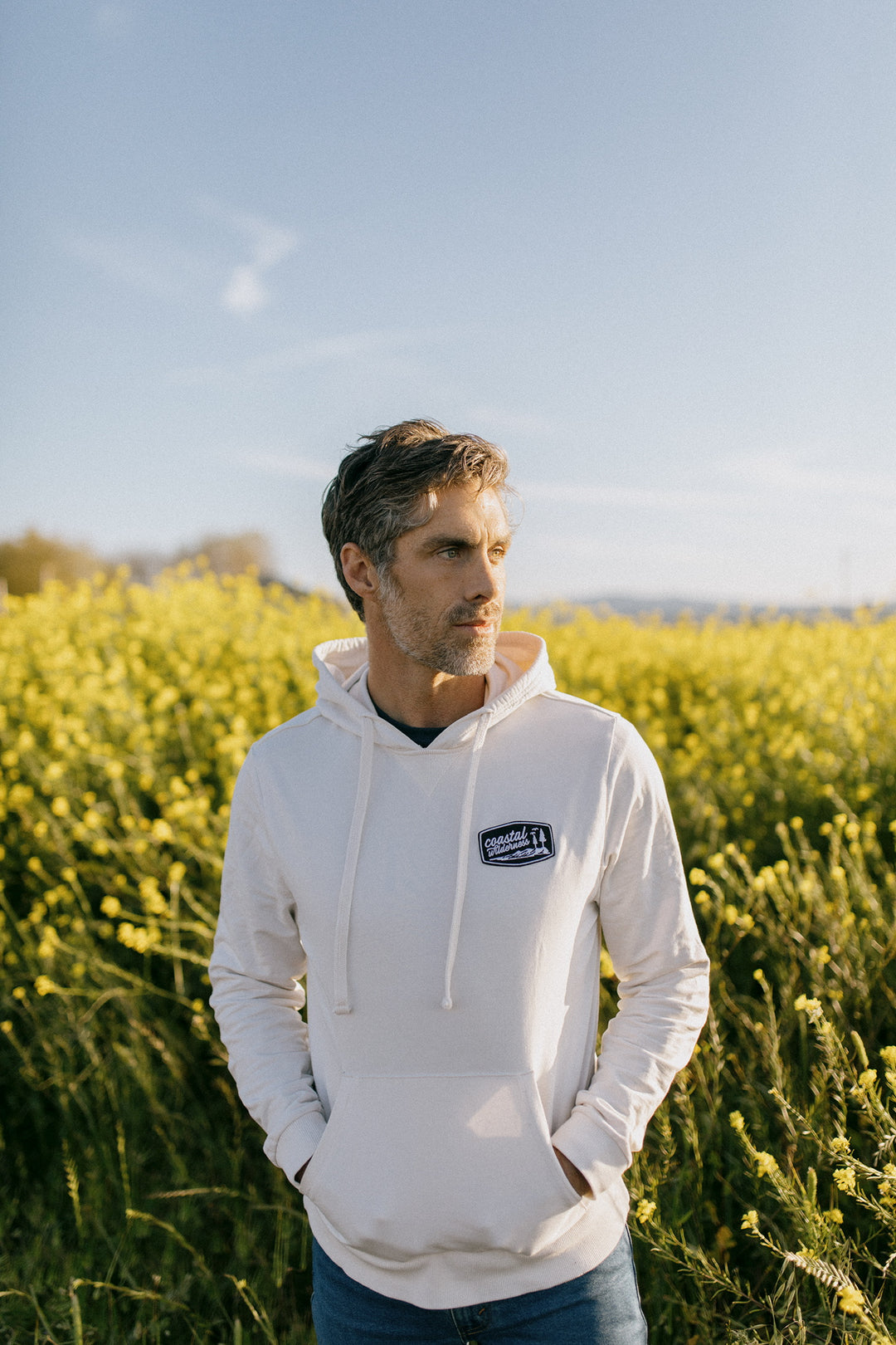 Organic White Sand Hoodie