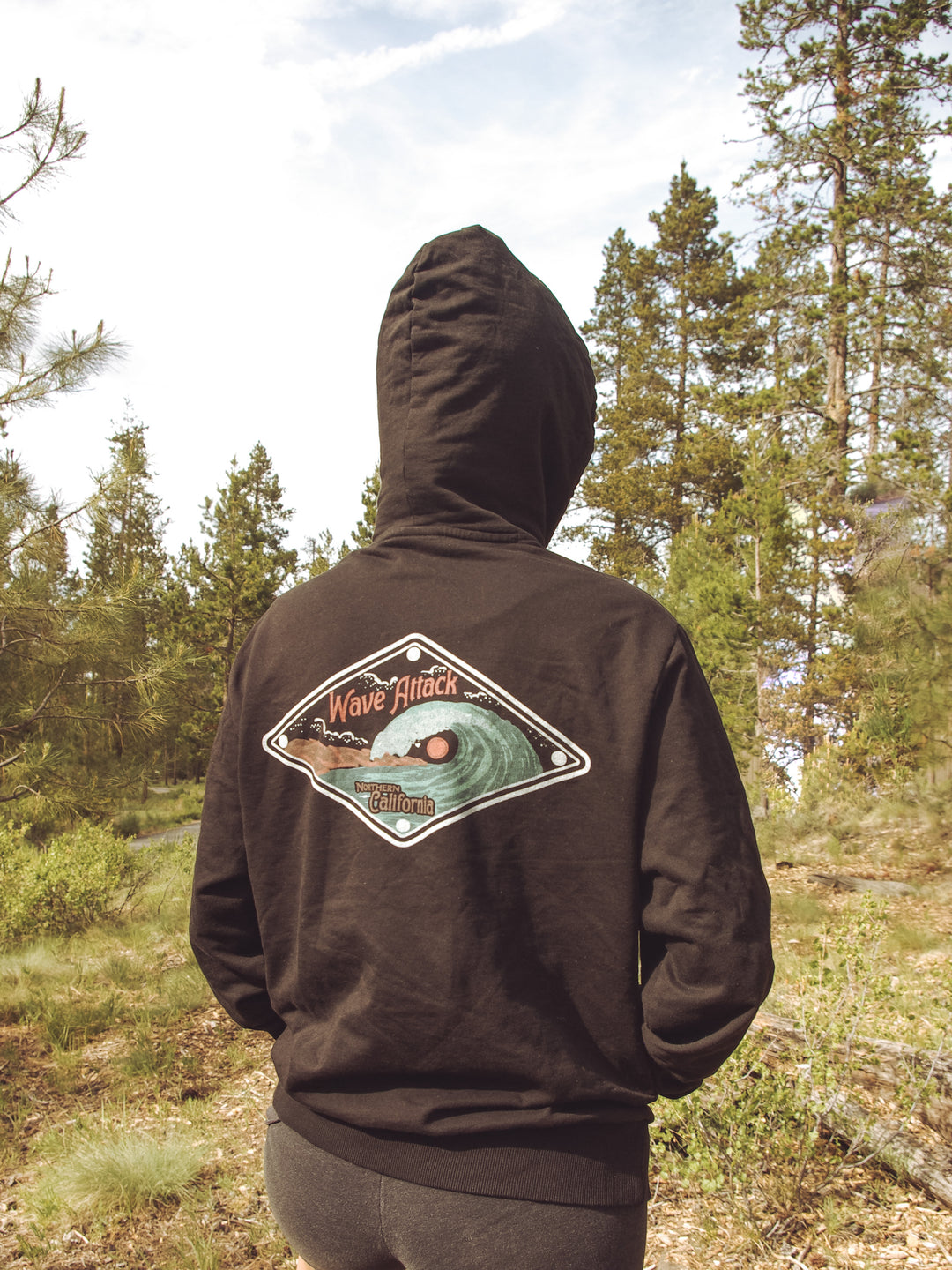 Organic Wave Attack Hoodie
